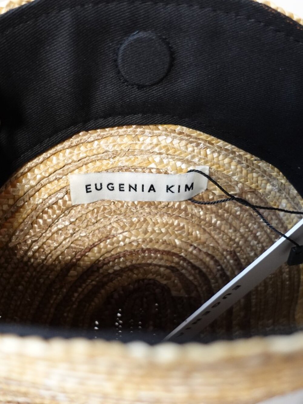 NWT Eugenia Kim Luna Ombre Straw Chain Clutch Bag - Picture 2 of 5